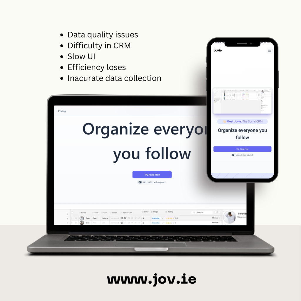 Jov.ie Portfolio Devsuites IT Company