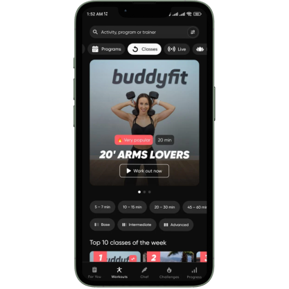 BuddyFit Mobile App Development Page Mockup Devsuites IT Company